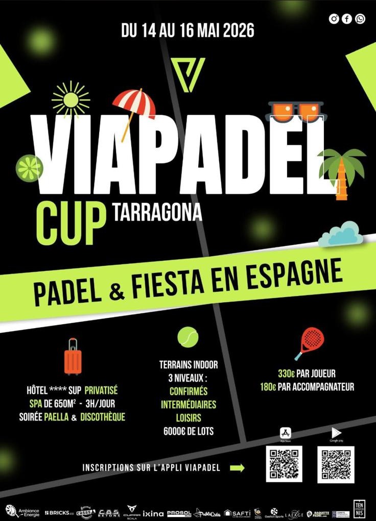Viapadel Cup 2026 : Tarragone accueille un 3e round entre padel, plage et fête