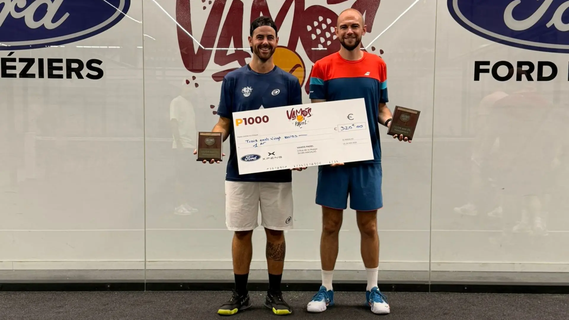 Bayard et Ayuso s'imposent avec la manière au P1000 Vamos Padel Magalas