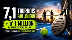 7,1 tournaments per player and over 1 million participations in one year: French padel has never been so popular