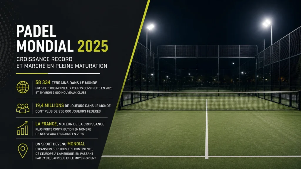 Padel mondial : 58 000 terrains, 19 millions de joueurs… les chiffres qui confirment l’explosion du marché