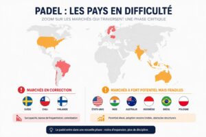 Suède, Chili, Finlande : les premiers marchés du padel déjà en crise ?
