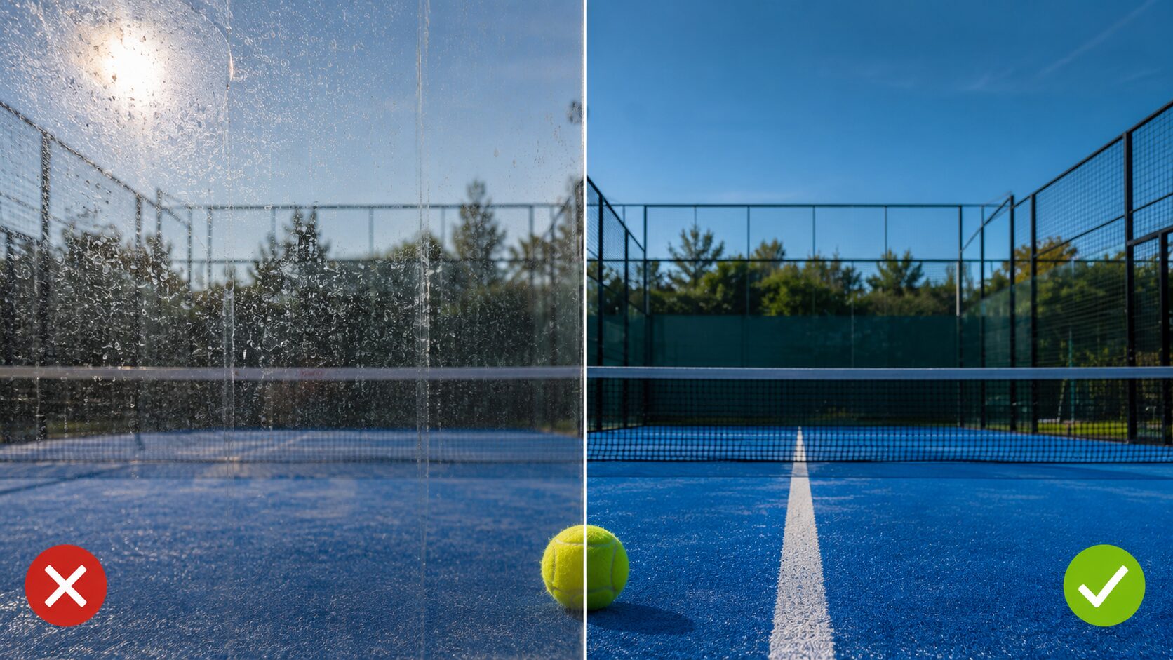 Pourquoi des vitres sales peuvent pénaliser votre jeu au padel
