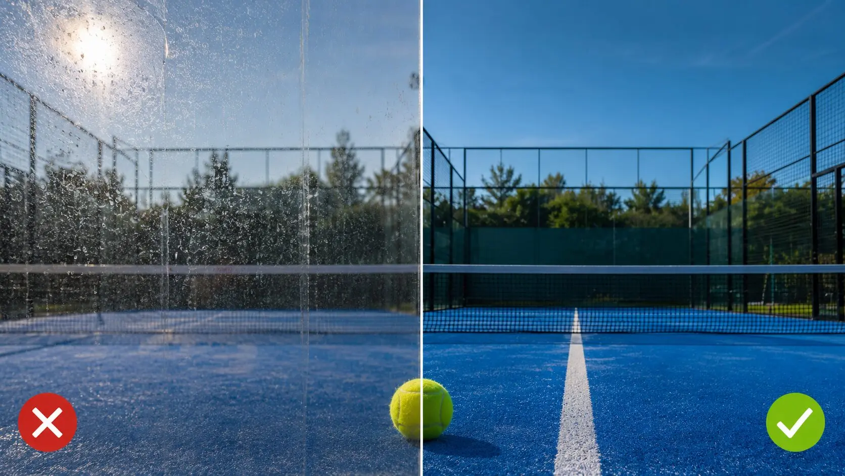 Pourquoi des vitres sales peuvent pénaliser votre jeu au padel