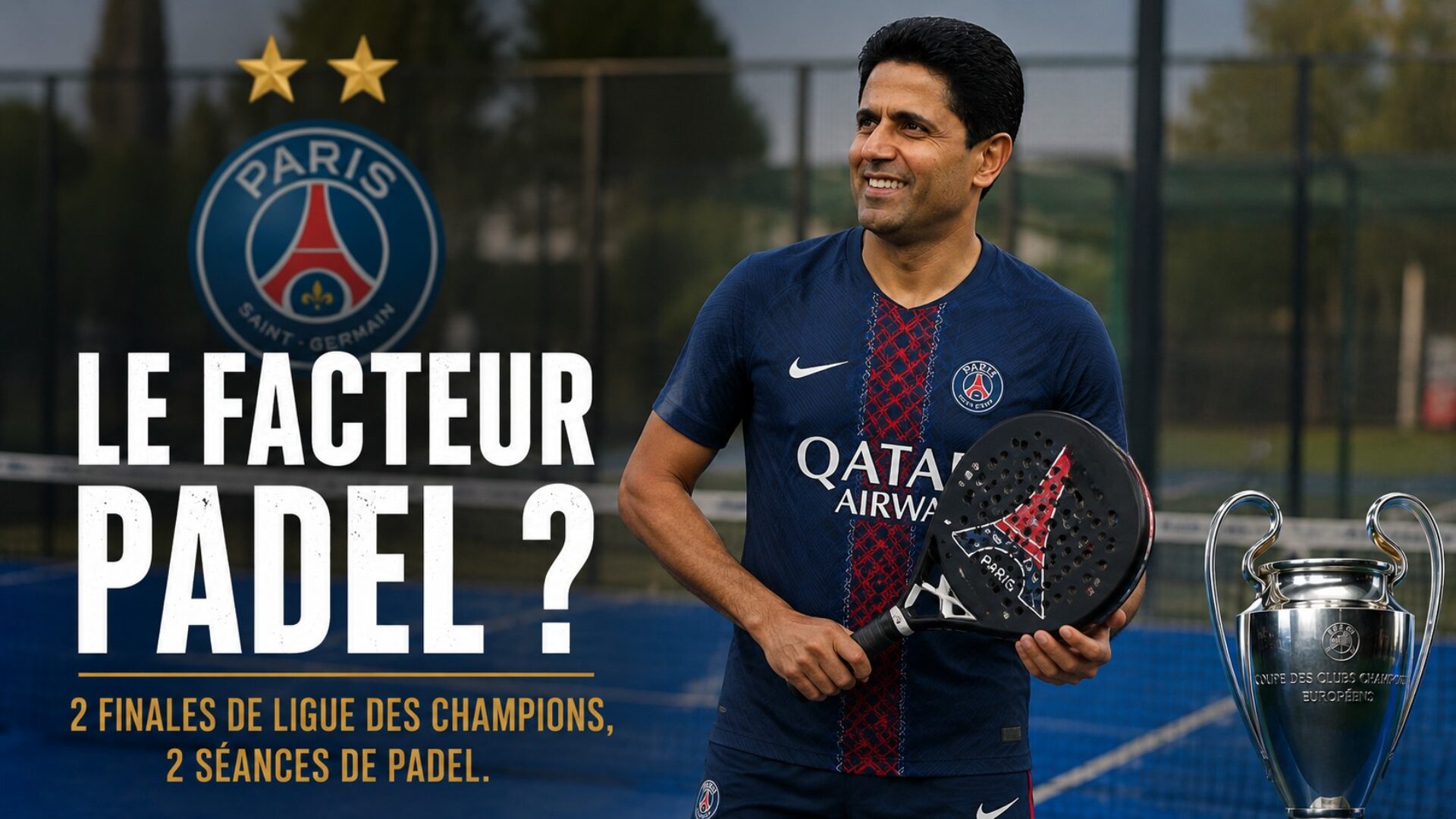PSG : et si le véritable porte-bonheur de Nasser Al-Khelaïfi était… le padel ?