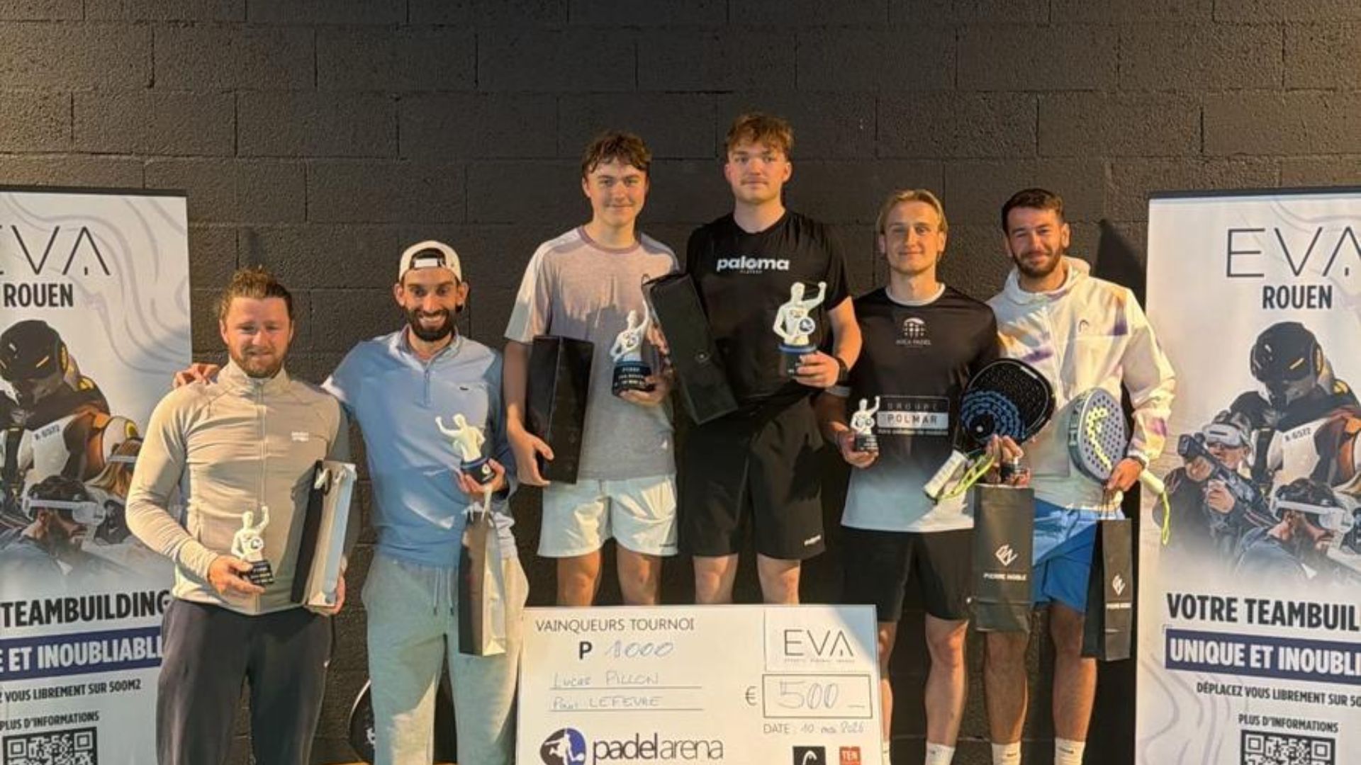 Pillon et Lefevre renversent Gonzalez / Brechemier en finale du P1000 EVA Padel Rouen