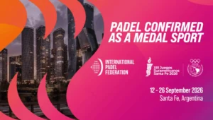 Le padel officiellement intégré aux Jeux Sud-Américains 2026