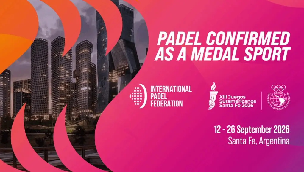 Le padel officiellement intégré aux Jeux Sud-Américains 2026