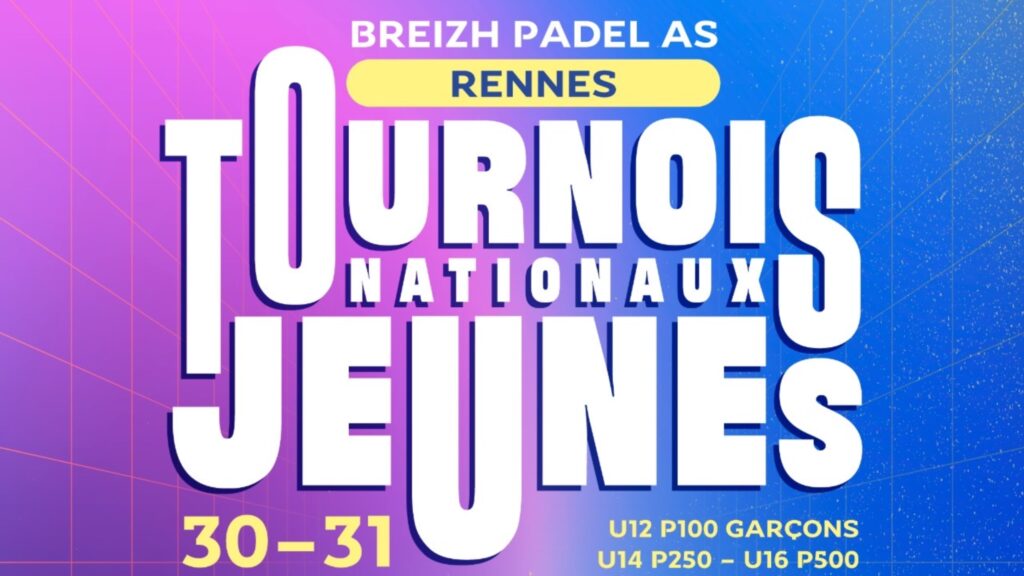 TNJ Rennes – Le circuit jeunes fait étape au Breizh Padel AS