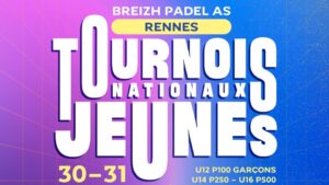 TNJ Rennes – Le circuit jeunes fait étape au Breizh Padel AS