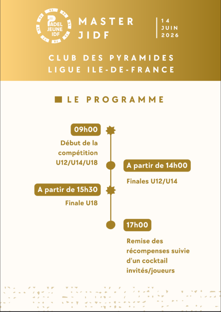 Le Master JIDF 2026 vient conclure une saison record pour le padel jeunes francilien