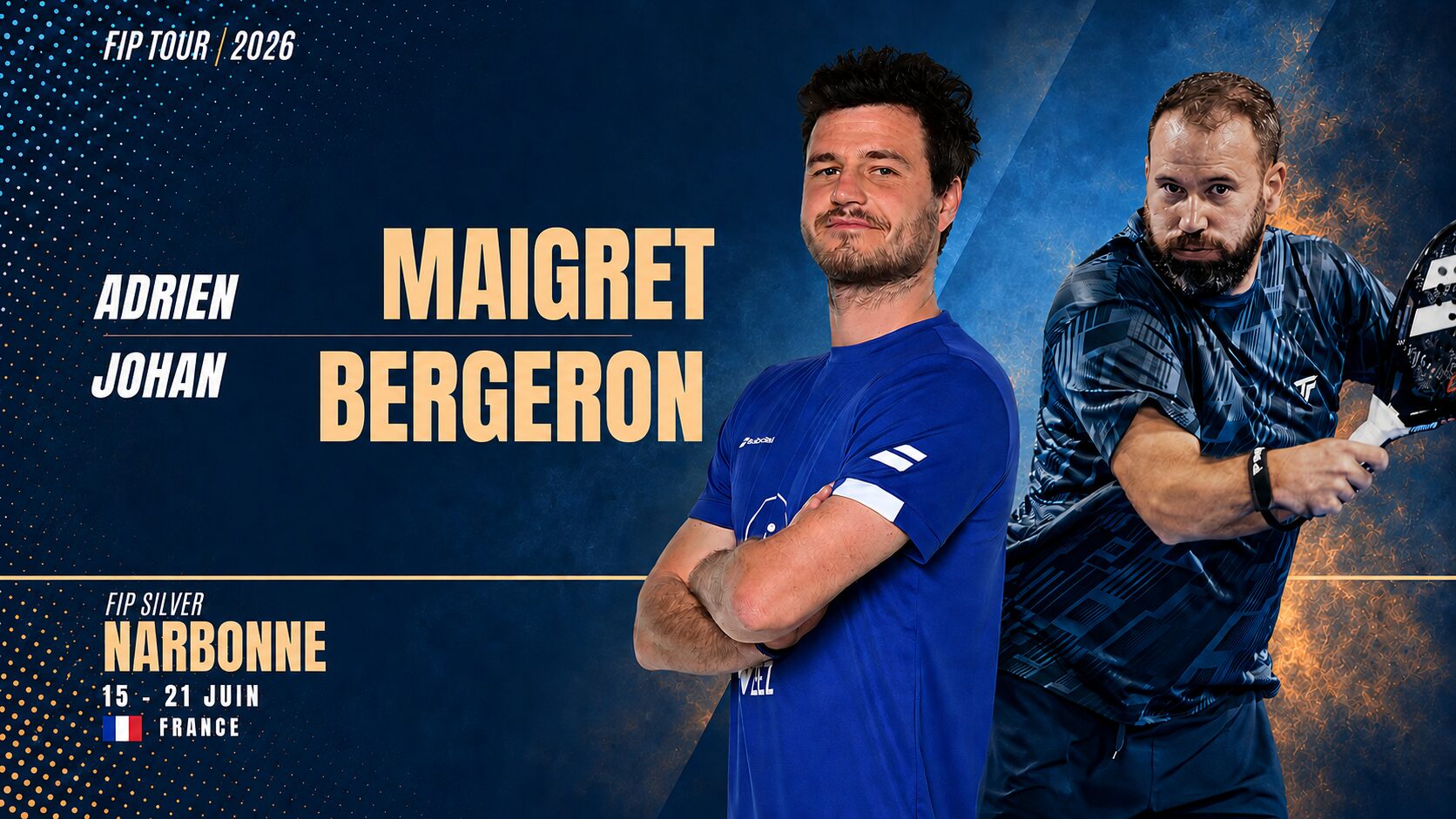 FIP Silver Narbonne – Bergeron / Maigret, le retour d'une paire historique