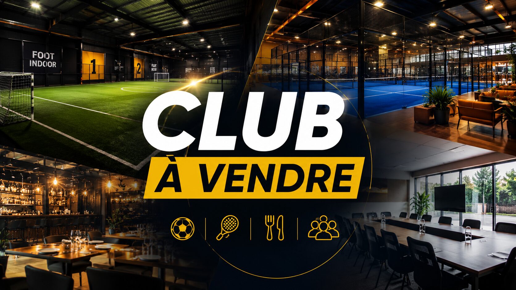 Un complexe sportif et de loisirs avec 6 pistes de padel mis en vente dans une métropole de 300 000 habitants