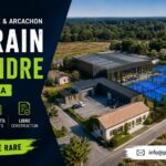 Un terrain avec permis purgé disponible entre Bordeaux et Arcachon pour développer un projet de padel