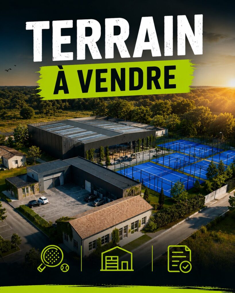 Un terrain avec permis purgé disponible entre Bordeaux et Arcachon pour développer un projet de padel | Padel Magazine Un terrain avec permis purgé disponible entre Bordeaux et Arcachon pour développer un projet de padel
