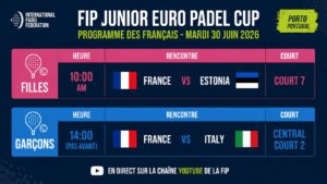Euro Padel Cup Juniors : les Bleu(e)s entrent en lice ce mardi à Porto
