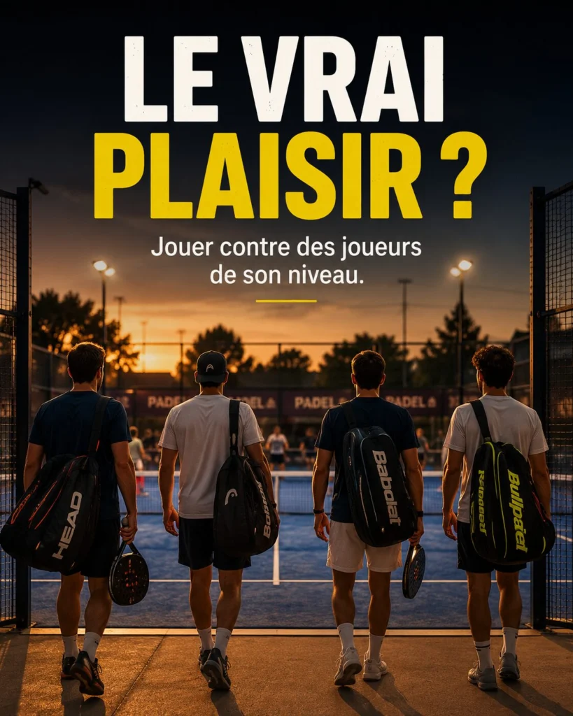 Ce que recherchent vraiment les joueurs en s'inscrivant à un tournoi de padel...