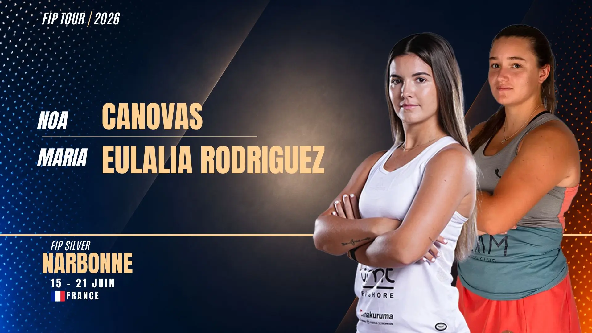 Noa Cánovas et María Eulalia Rodríguez, les favorites du FIP Silver Narbonne