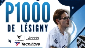 Graphic banner with large blue 'P1000' text, a man in a white jersey on the right, and sponsor logos along the bottom for a design event.