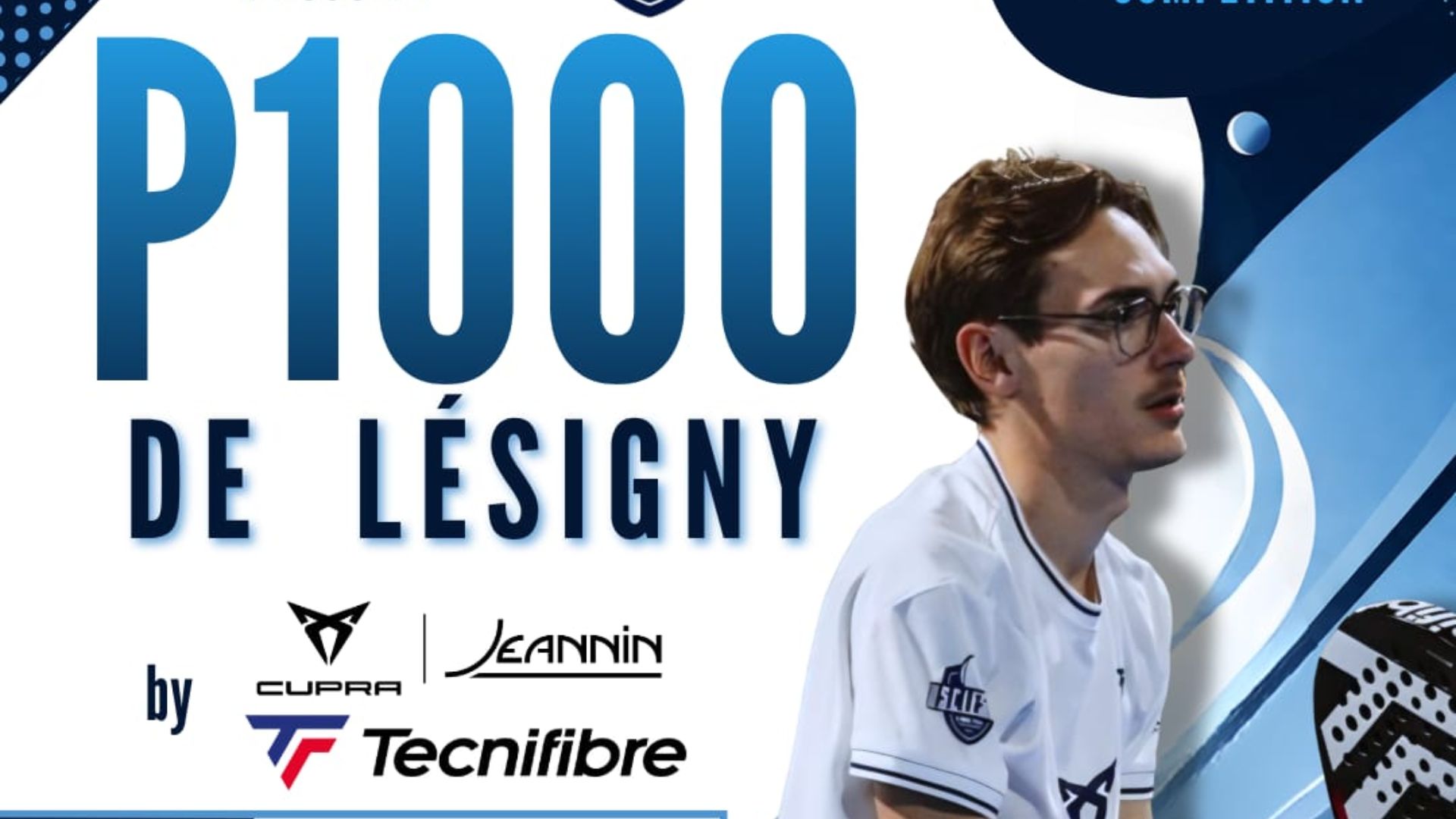 Graphic banner with large blue 'P1000' text, a man in a white jersey on the right, and sponsor logos along the bottom for a design event.