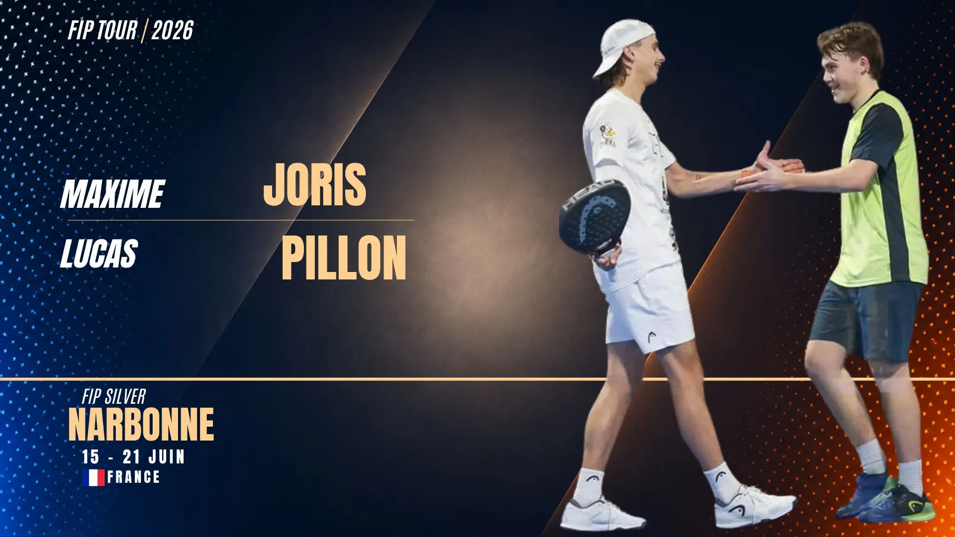 Pillon / Joris : les Bordelais de retour ensemble à l'occasion du FIP Silver Narbonne