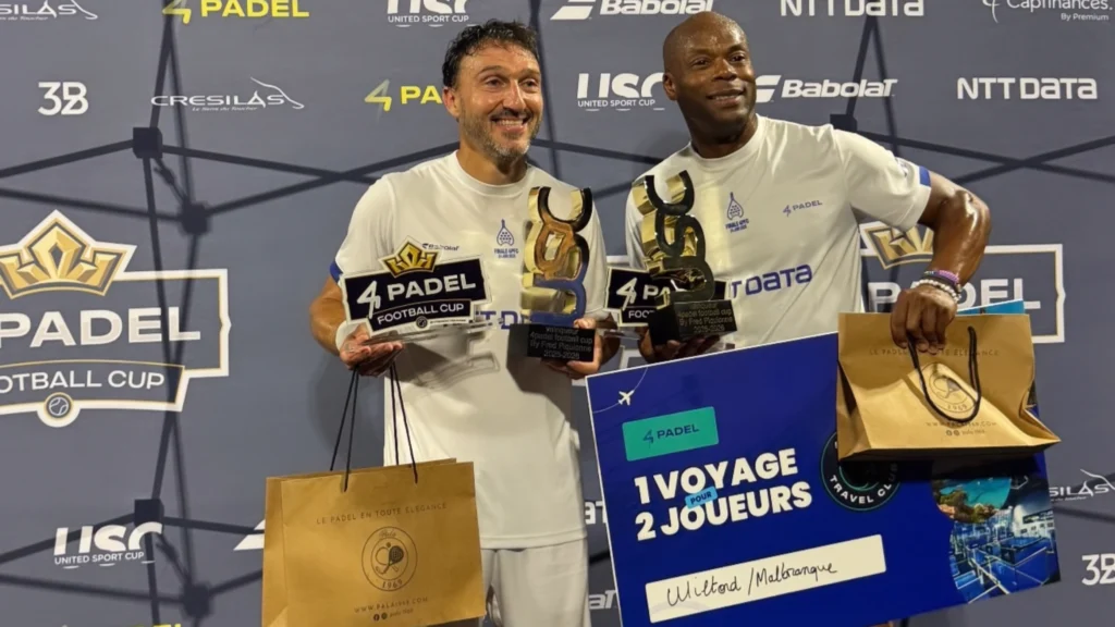Wiltord et Malbranque remportent la première édition de la 4PADEL Football Cup