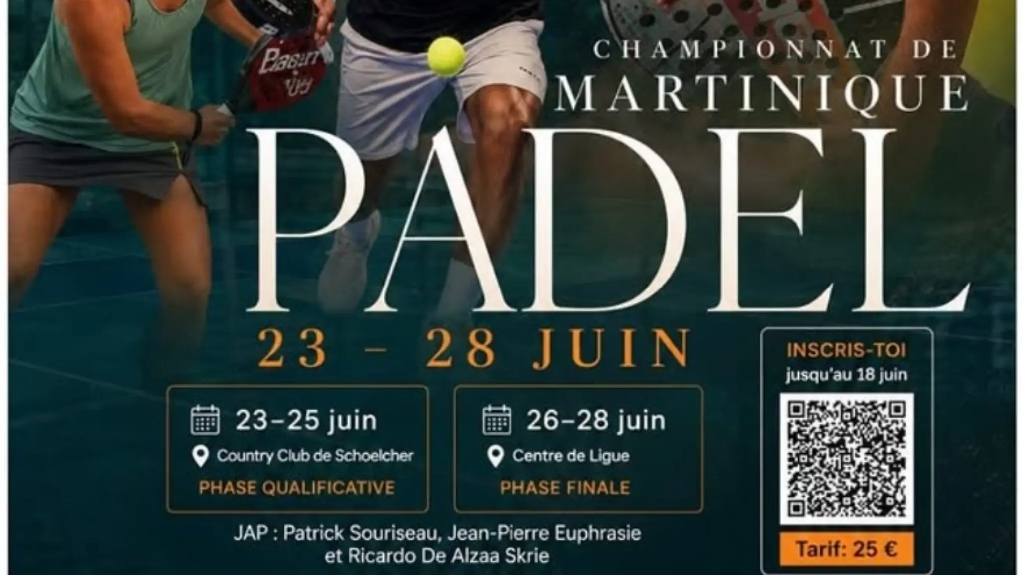 Championnat de Martinique 2026 : le padel martiniquais désigne ses nouveaux champions