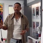 Will Smith découvre la raquette collector de Richard Orlinski : le cinéma bientôt séduit par le padel ?
