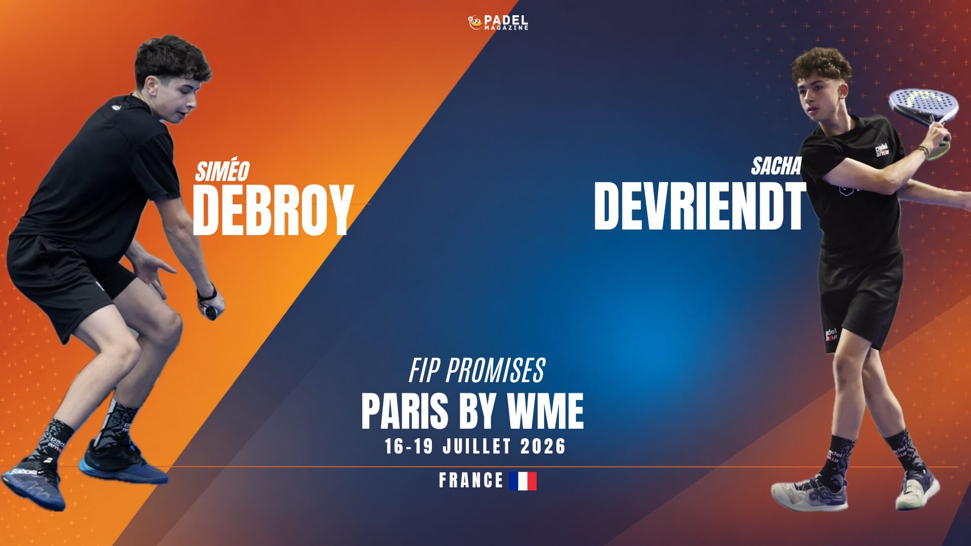 FIP Promises Paris : Devriendt et Debroy, les vice-champions d'Europe visent le sacre en U14