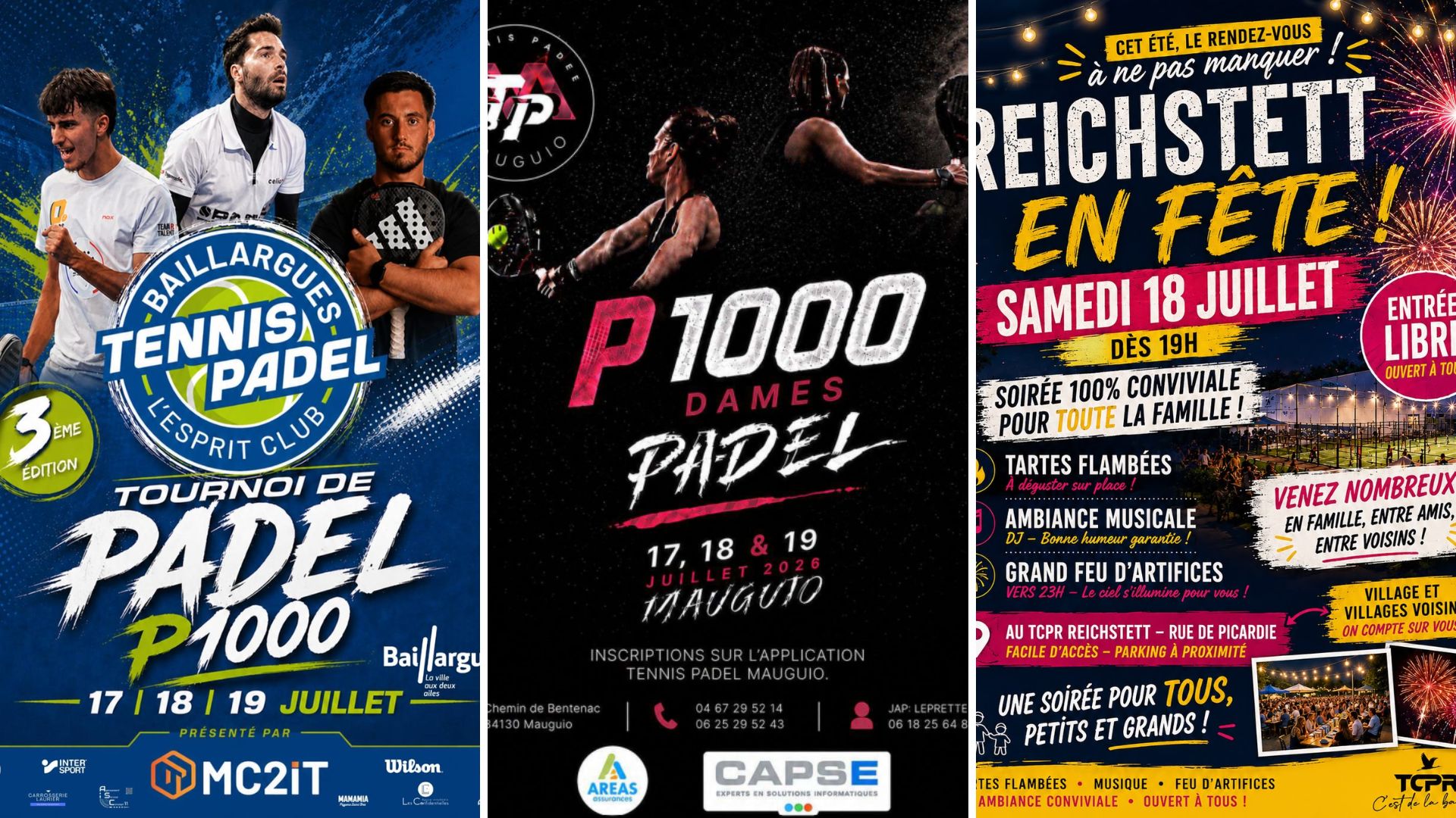 Baillargues, Reichstett et Mauguio : trois P1000 au programme ce week-end
