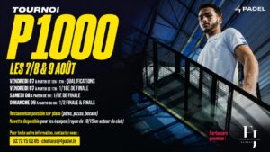 P1000 FJ Avocat : le 4PADEL Challans promet un week-end de très haut niveau du 7 au 9 août