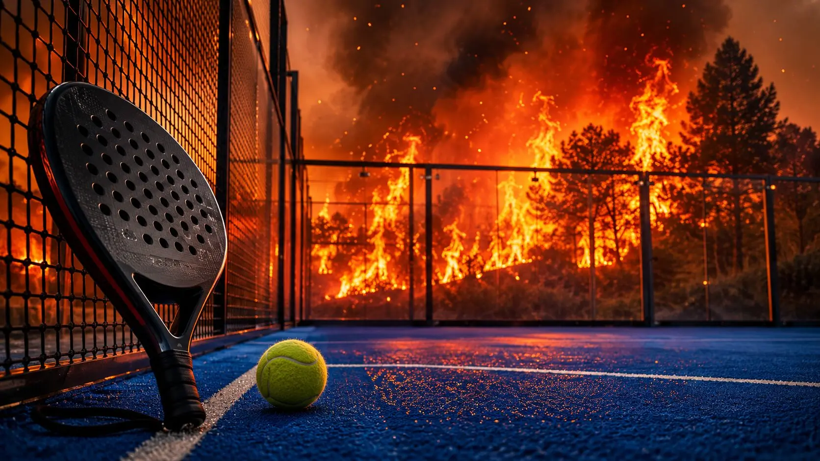 Incendies en Gironde : quand le feu menace aussi la saison padel du Bassin d'Arcachon