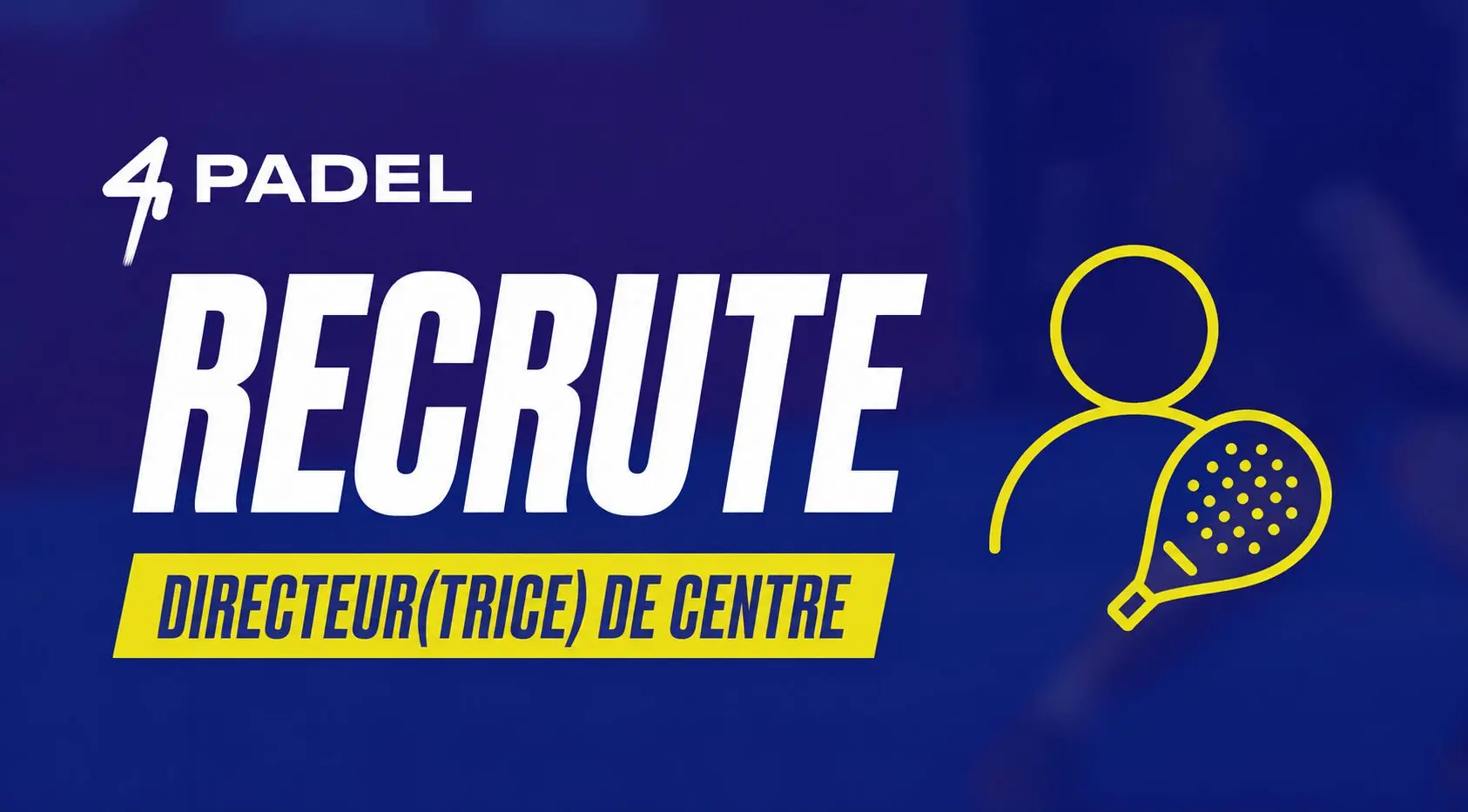 4PADEL ouvre un nouveau complexe de 10 pistes à Vélizy-Villacoublay et recrute son directeur de centre