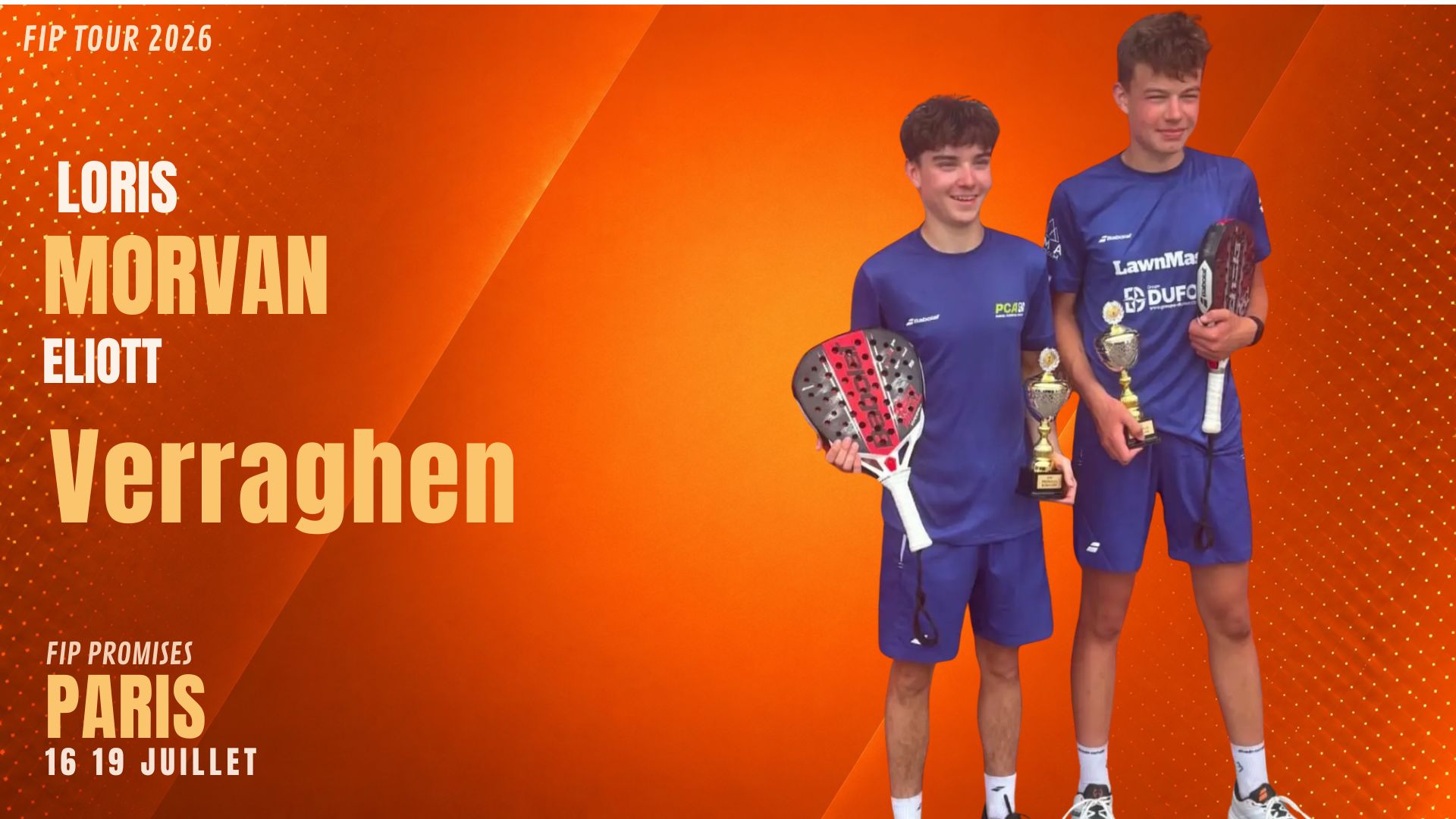 FIP Promises Paris by WME Sports Morvan et Verraghen arrivent lancés en U18 | Padel Magazine FIP Promises Paris by WME Sports : Morvan et Verraghen arrivent lancés en U18