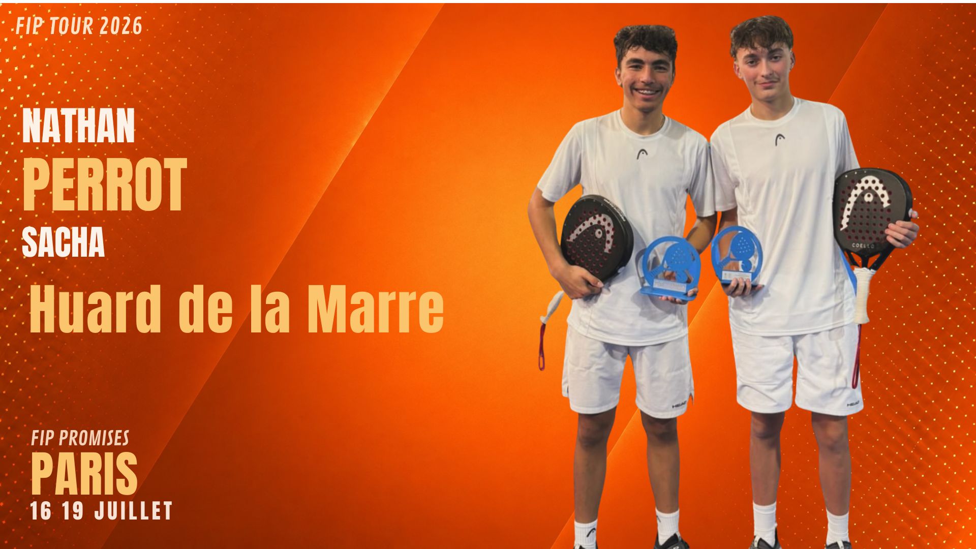 Nathan Perrot / Sacha Huard de la Marre : les ambitions françaises face au défi espagnol au FIP Promises Paris