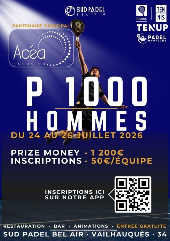 P1000 Sud Padel Bel Air : Bernard / Rubio en tête de série n°1, Pillon en quête d'un nouveau sacre