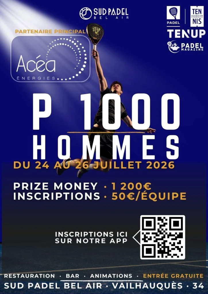 P1000 Sud Padel Bel Air : Bernard / Rubio en tête de série n°1, Pillon en quête d'un nouveau sacre | Padel Magazine P1000 Sud Padel Bel Air : Bernard / Rubio en tête de série n°1, Pillon en quête d'un nouveau sacre