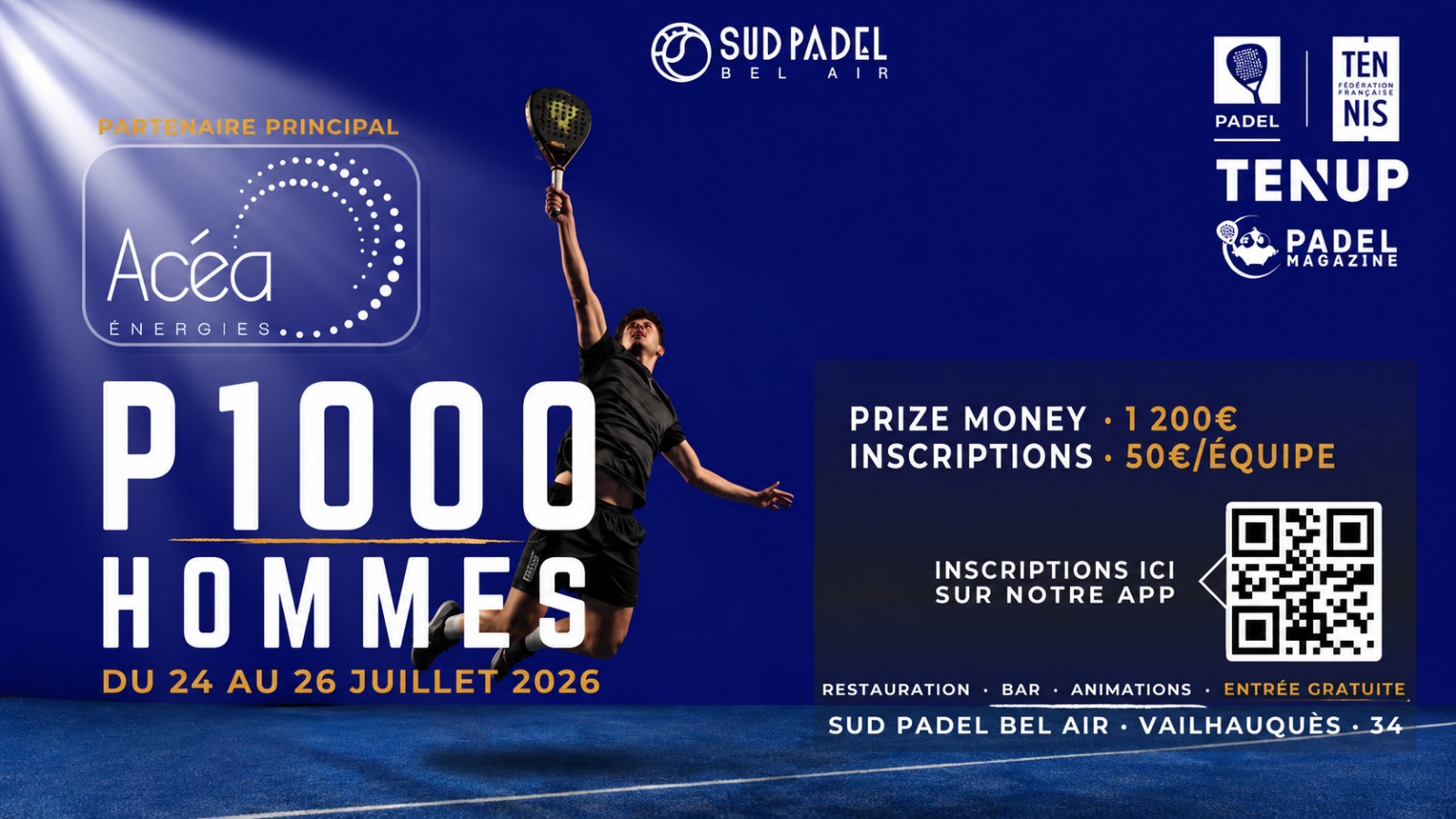 P1000 Sud Padel Bel Air : Bernard / Rubio en tête de série n°1, Pillon en quête d'un nouveau sacre