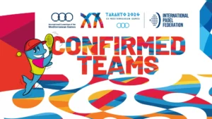 Padel will make its debut as a medal sport at the 2026 Mediterranean Games in Taranto.