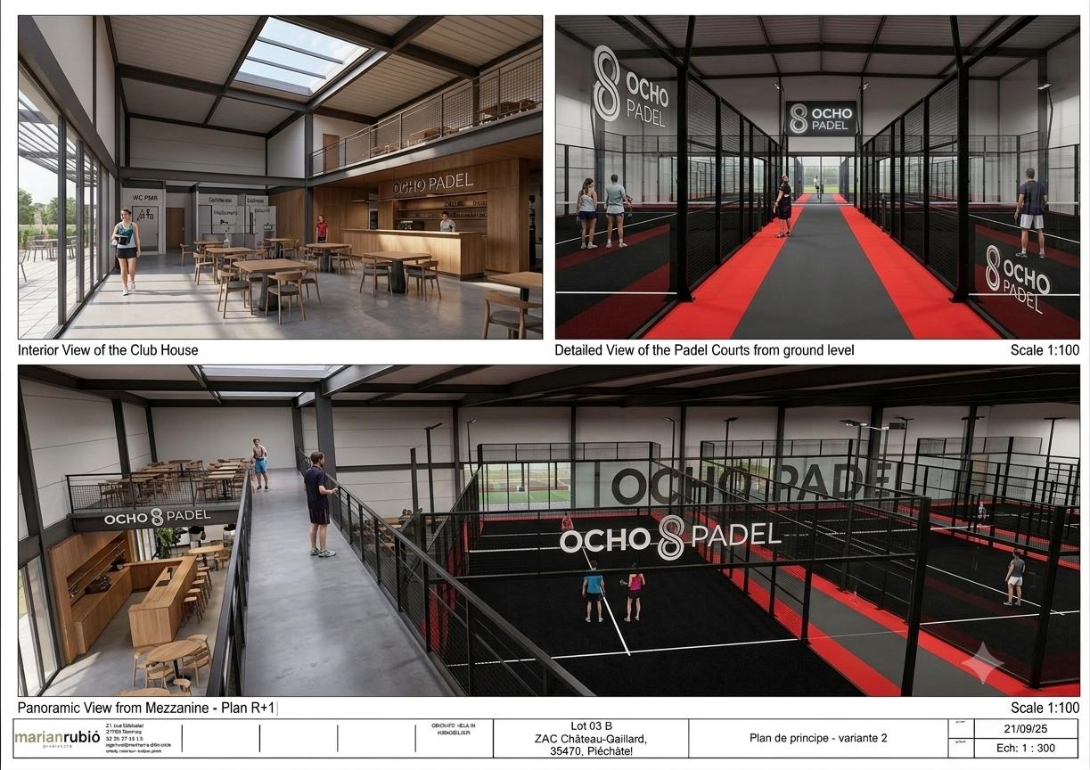 Ocho Padel : un complexe premium de huit pistes verra le jour en Bretagne début 2027