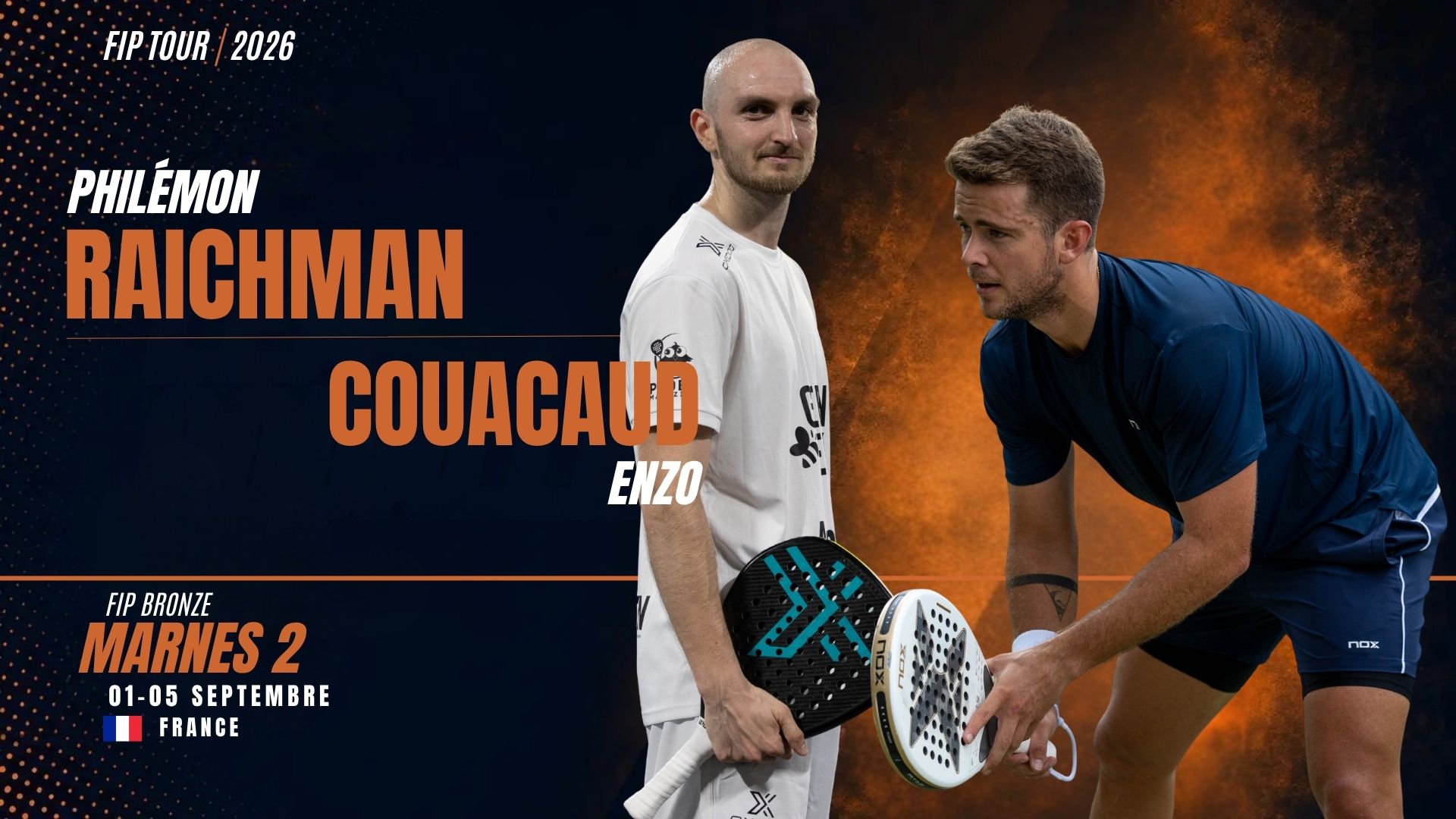 Enzo Couacaud et Philémon Raichman réunis pour le FIP Bronze Marnes II | Padel Magazine Enzo Couacaud et Philémon Raichman réunis pour le FIP Bronze Marnes II