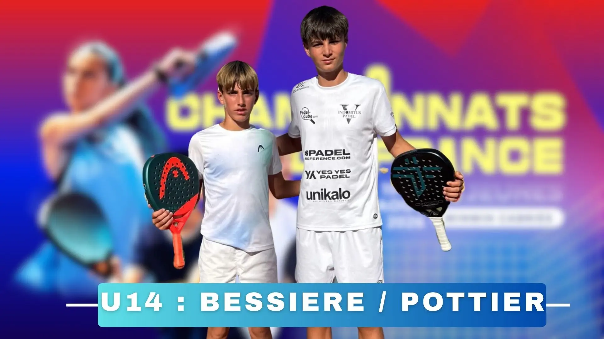 Championnats de France U14 – Bessière / Pottier renversent la hiérarchie et s’offrent le titre face à Devriendt / Debroy