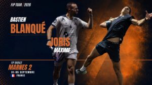 Déjà titrée, la nouvelle paire Blanqué / Joris à l’assaut du FIP Bronze Marnes II