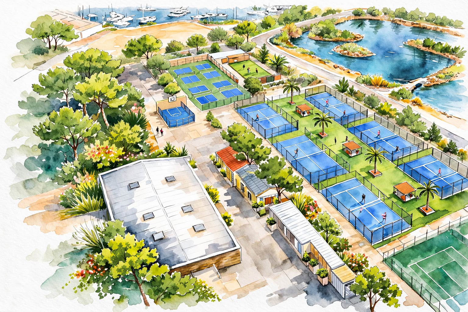 Raquettes Club des Embiez : un nouveau complexe multisports veut faire de l’île une destination incontournable pour les sports de raquette