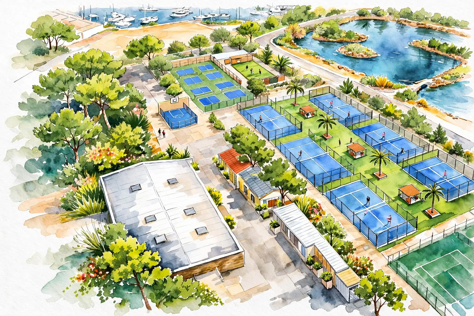 Raquettes Club des Embiez : un nouveau complexe multisports veut faire de l’île une destination incontournable pour les sports de raquette