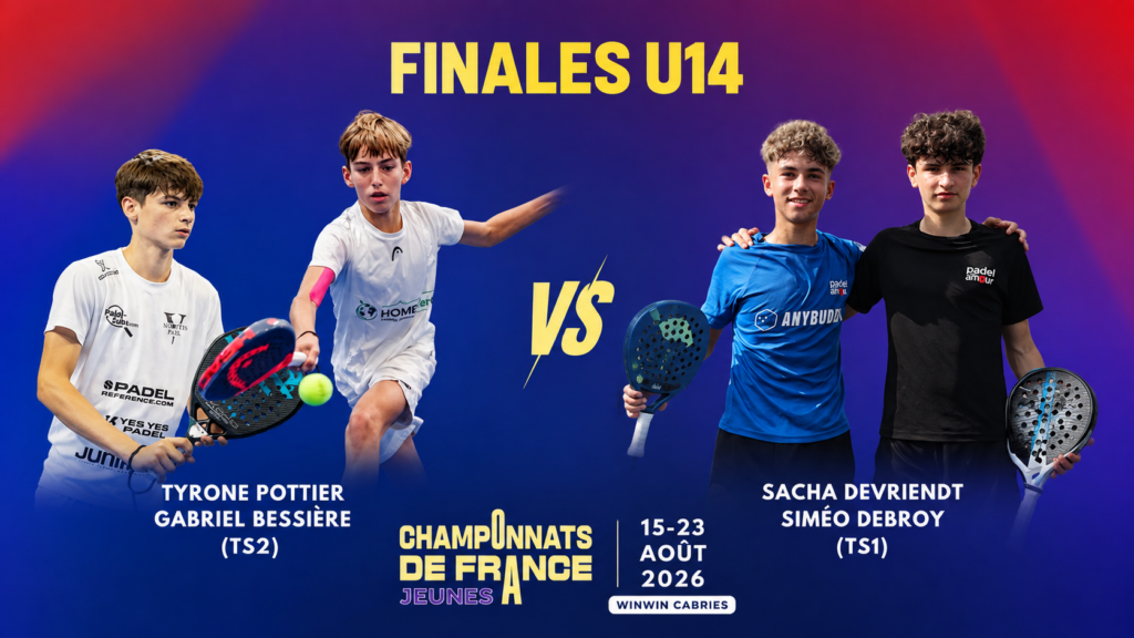 Championnats de France U14 – Laforge / Le Roux impressionnent, Le Jeune / Meyer résistent, Devriendt / Debroy et Bessière / Pottier ne lâchent aucun set - Direction la finale ! | Padel Magazine Championnats de France U14 – Laforge / Le Roux impressionnent, Le Jeune / Meyer résistent, Devriendt / Debroy et Bessière / Pottier ne lâchent aucun set - Direction la finale !