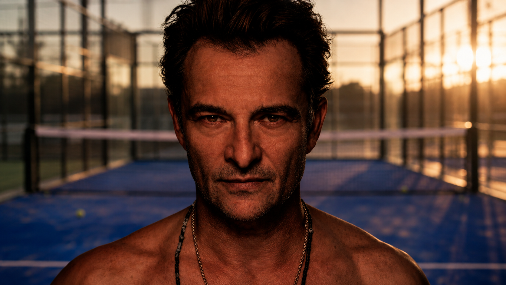 David Hallyday, 60 ans et toujours la raquette de padel dans les bagages