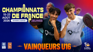 Championnats de France U16 : Perrot / Huard de La Marre survivent à une balle de match et décrochent le titre