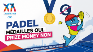 Jeux Méditerranéens : des médailles mais pas de prize money pour le padel