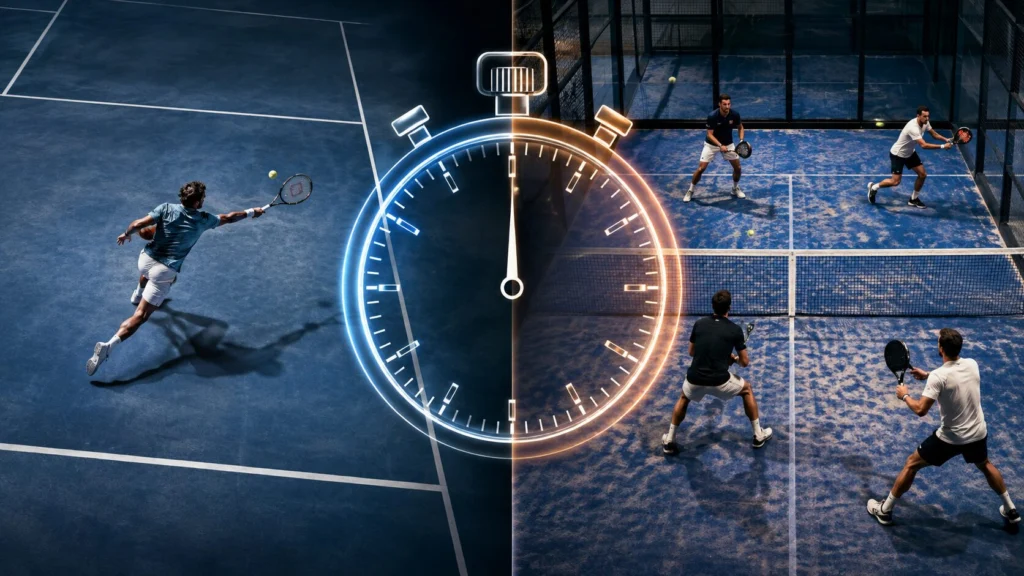 Tennis vs Padel : combien de temps joue-t-on vraiment, et lequel des deux sports est le plus physique ?