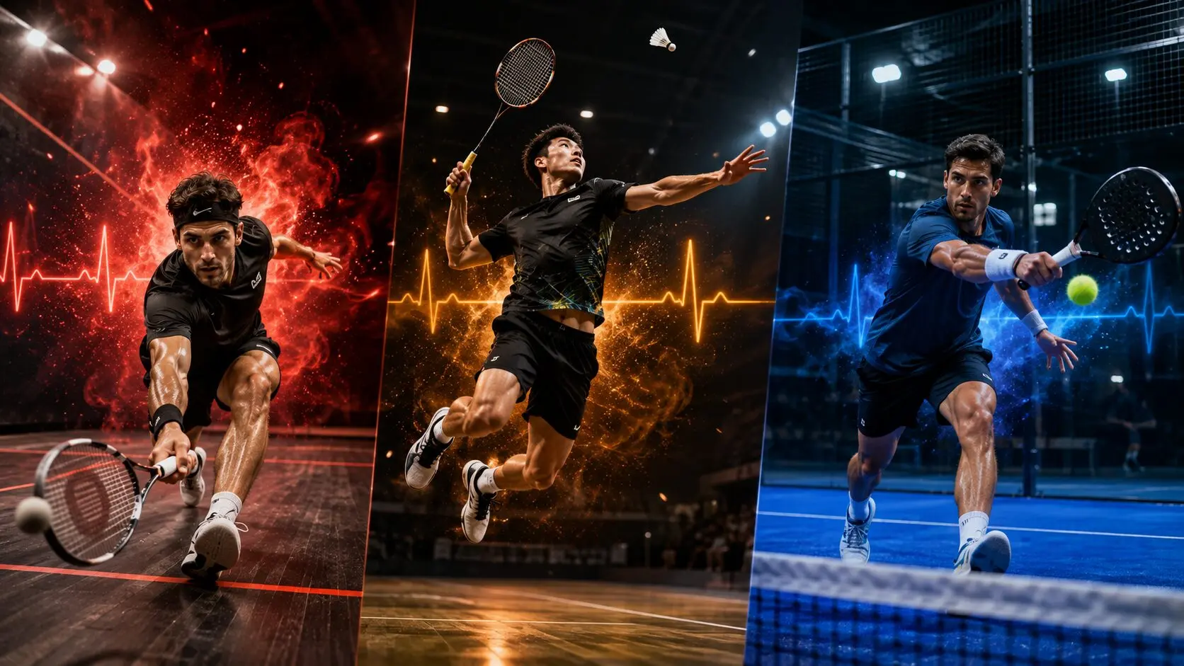 Padel vs squash vs badminton : le classement scientifique de l'intensité cardio